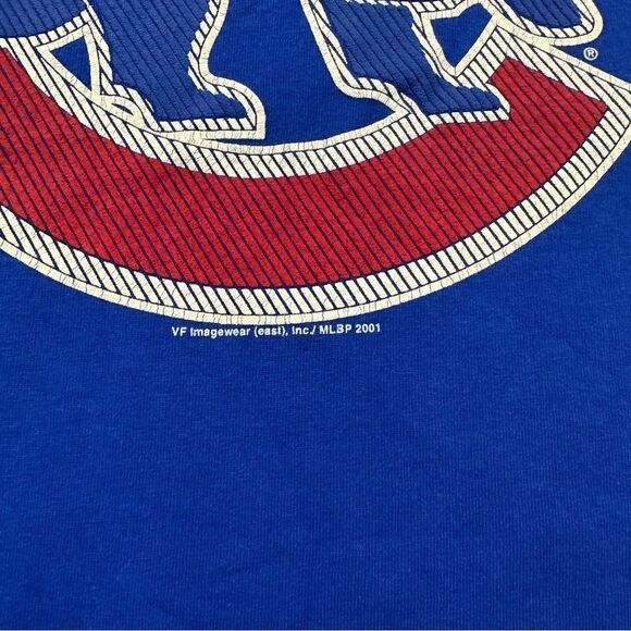 VTG Chicago Cubs Shirt Men XL MLB Big Logo Blue Short Sleeve‎ Delta  Tee - Picture 3 of 11